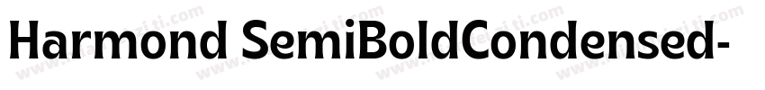 Harmond SemiBoldCondensed字体转换